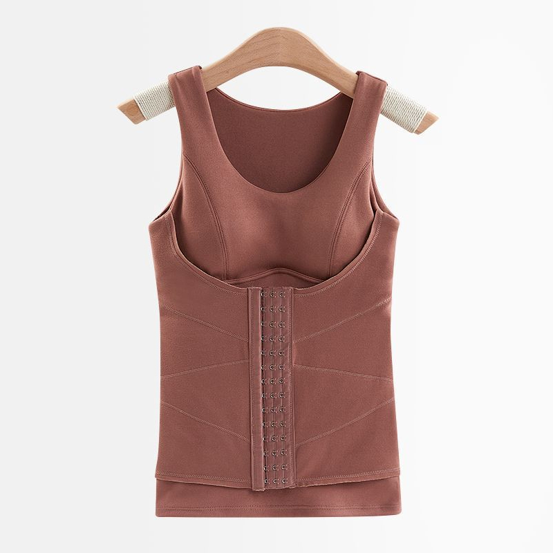 【อบอุ่น+กระชับสัดส่วน】เสื้อกล้ามผ้า Dralon แบบมีบราในตัว