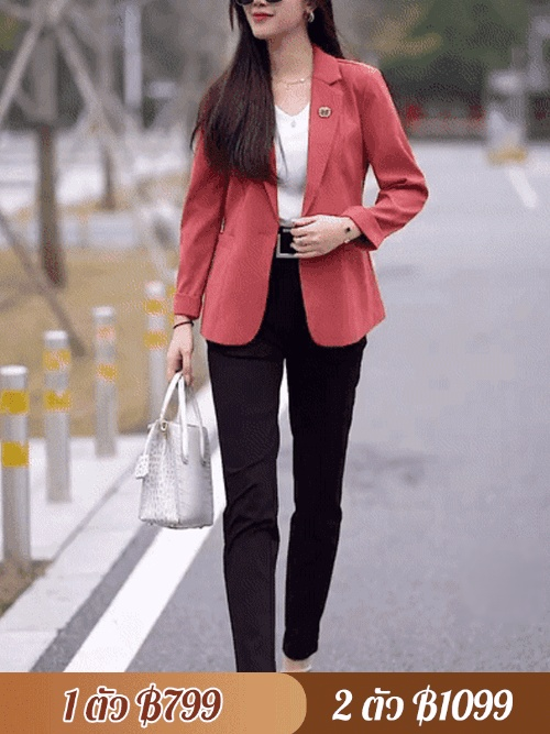 เสื้อเบลเซอร์รุ่นสั้น มีเอกลักษณ์ ดูหรูดูแพง