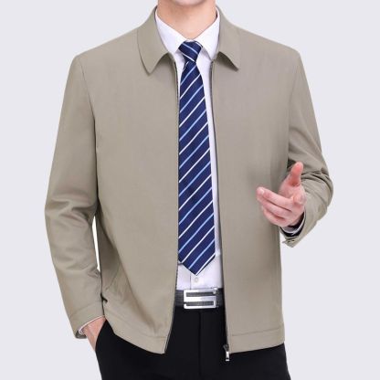 เสื้อแจ็คเก็ตรุ่นบางของผู้ชาย