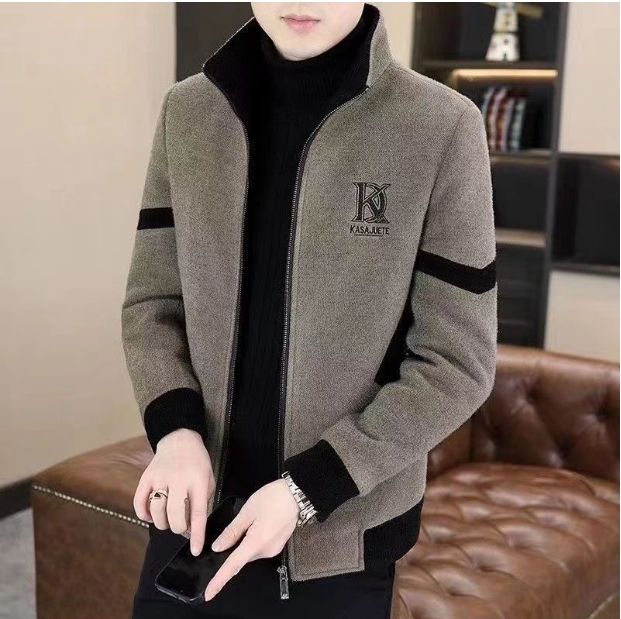 เสื้อแจ็กเก็ตผู้ชาย ซับในขนเฟอร์