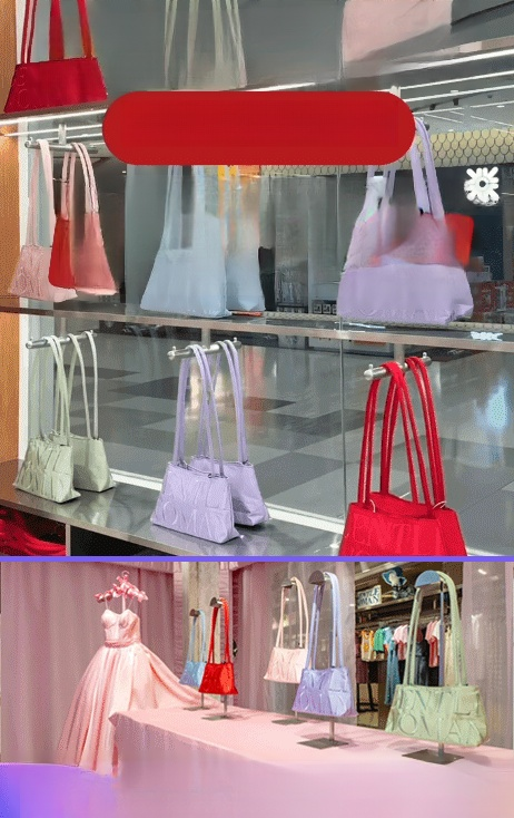【ขายฮิตบนติ๊กต๊อก】กระเป๋าถือผ้าซาตินปักลาย ความจุสูง