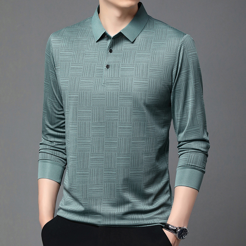 เสื้อโปโลลำลองแฟชั่นผู้ชายรุ่นใหม่