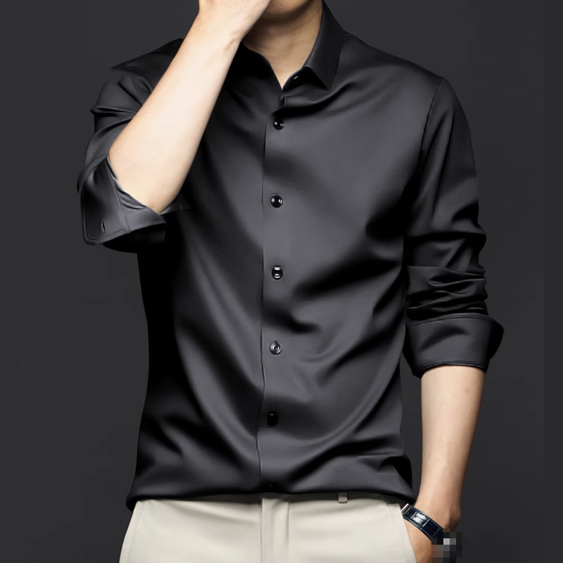 เสื้อเชิ้ตสบายผิวระบายอากาศได้ของผู้ชาย