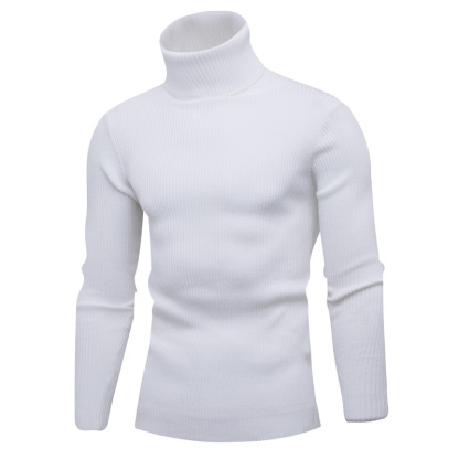 เสื้อสเวตเตอร์ลำลองลายทางแนวตั้งของผู้ชาย