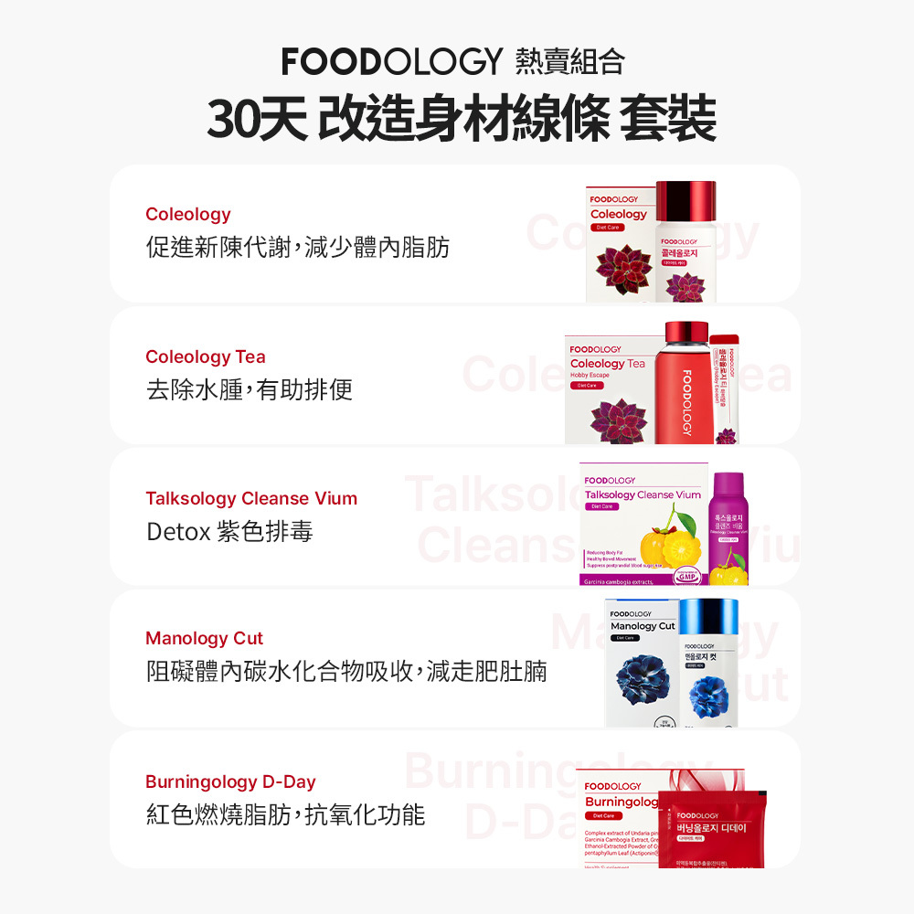 [明星同款] 1個月身材改造計劃(贈送水瓶）