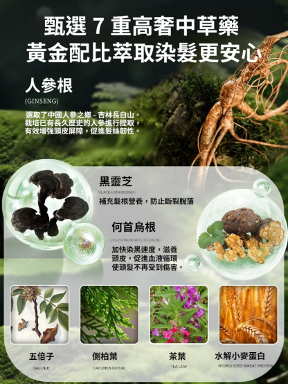 【護髮染髮】植萃精華溫和染髮劑