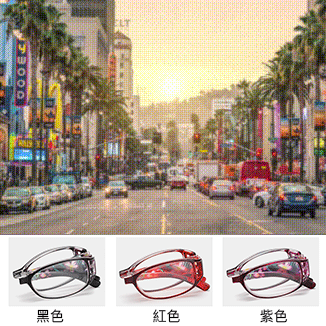 【日本製造】高檔濾藍光老花眼鏡-獨家設計超輕!! 時尚花紋款