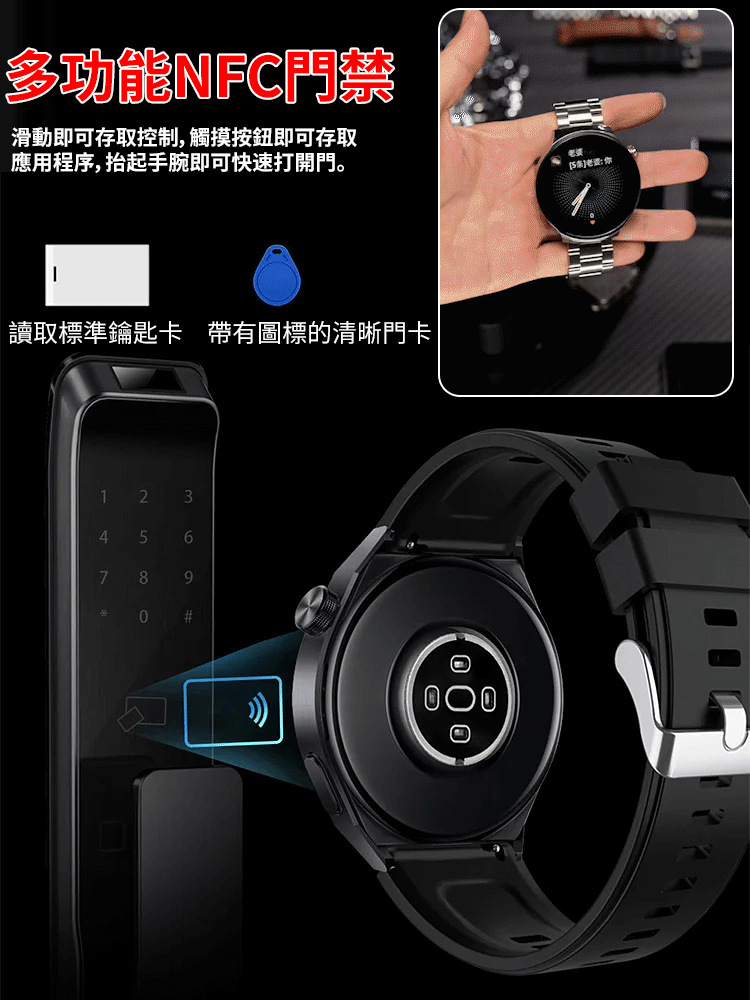 鋼帶Watch4 Pro血糖手錶，先進的醫療人工智慧監測您的健康狀況，提供即時健康信息，戴在手腕上它能精準追踪24項重要的健康指標
