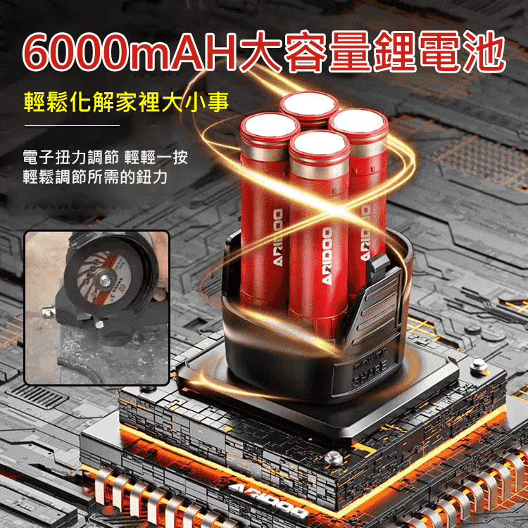 2025年台湾最新多功能角磨機！ 📦手機大小📱強動力，16000轉/分。大容量電池+數字顯示🔋，防滑手把。切割、打磨、拋光一機多用，並配備多種配件。