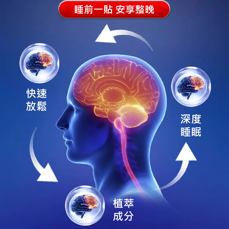 【倒頭就睡】APDMP睡眠穴位壓力刺激貼