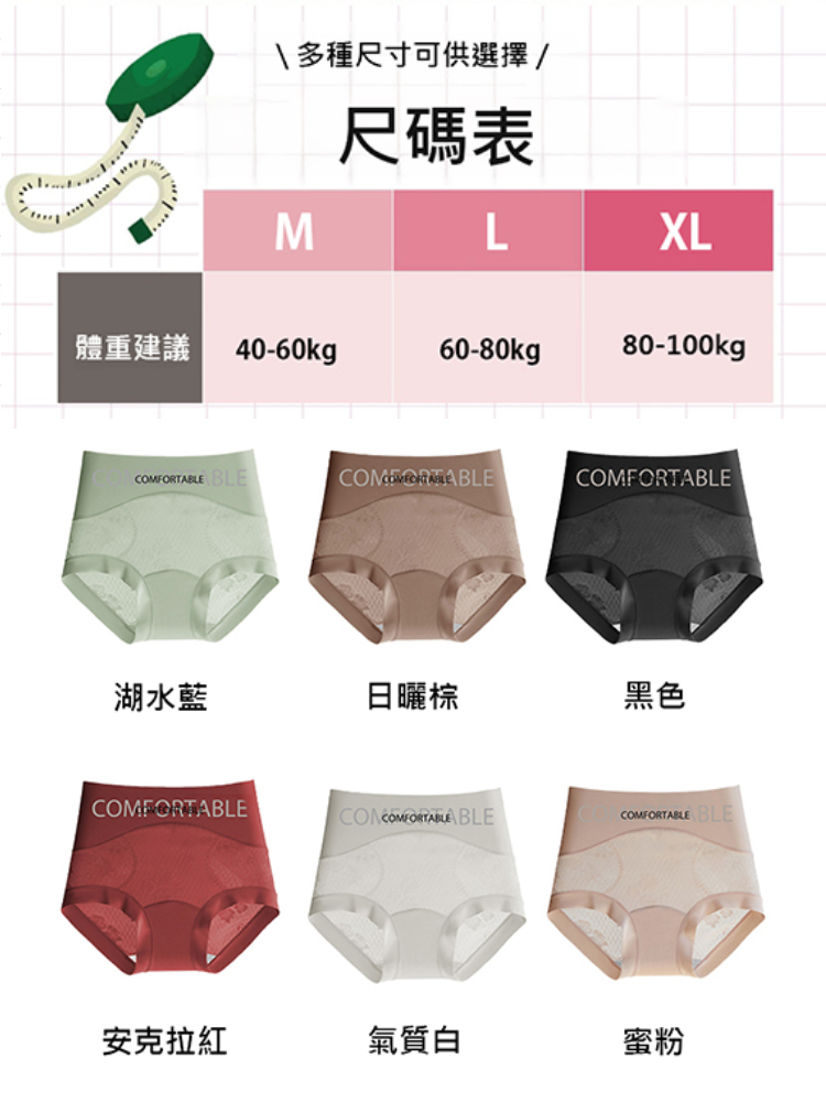 航空級柔軟蕾絲，帶來12小時舒適感受和高達99.97%的抗菌效果，抗菌透氣，觸感柔軟
