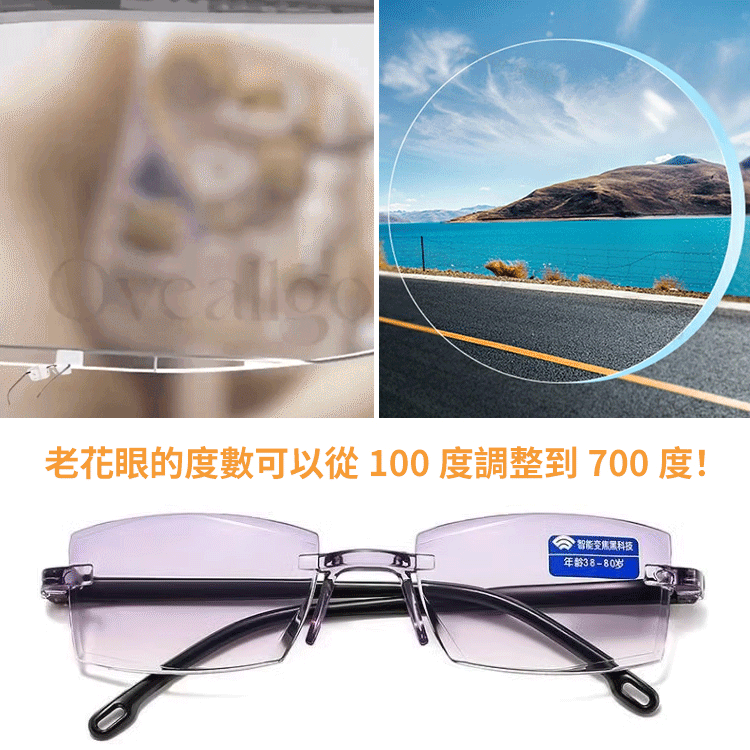智慧黑科技防輻射變焦老花眼鏡
