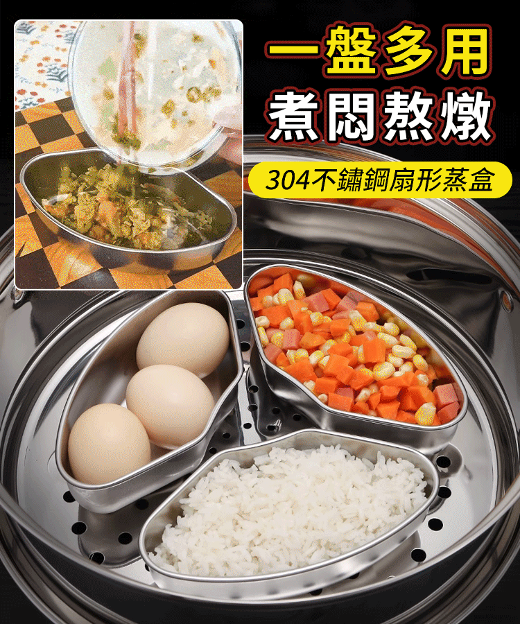 不鏽鋼蒸盒組合