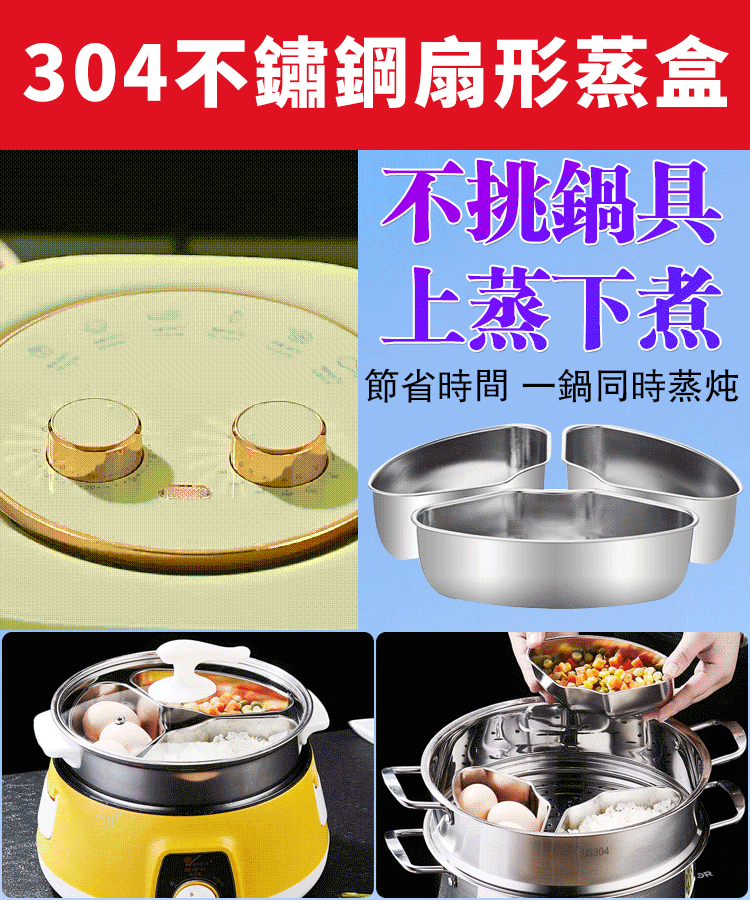 不鏽鋼蒸盒組合