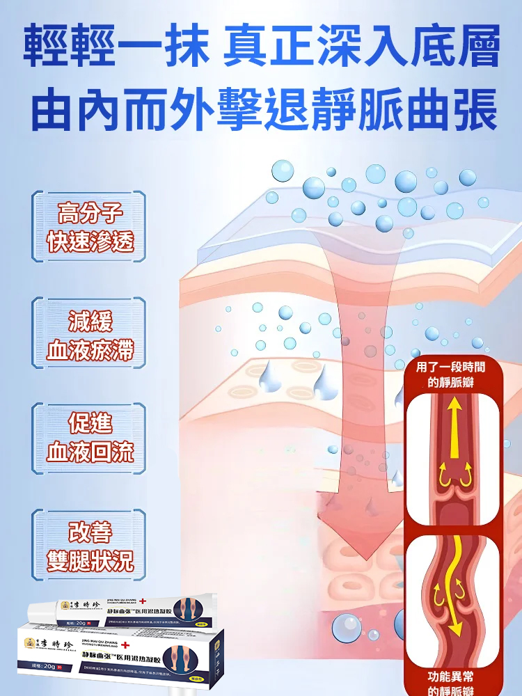 一抹疏通✦高效型靜脈曲張凝膠