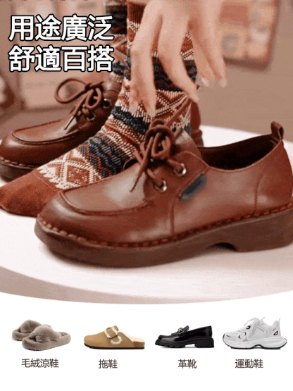 🧦日系復古風正夯！軟綿中筒堆堆襪，穿出妳的溫柔少女感，棉花糖般觸感！復古堆堆襪，完美搭配樂福鞋&瑪麗珍，上の可愛心機🧡