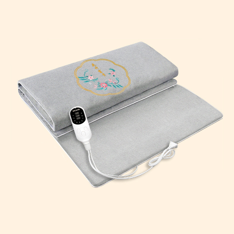 疏通全身經絡智能控溫電加熱艾絨毯-頸肩腰腿背都可用 陳艾絨填充 廠家直髮