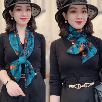 女百搭保暖護頸小圍巾-新款旅遊拍照披肩，多種穿法都非常好看！ #絲巾係法大全 #度假穿搭 #披肩#出遊穿搭 #精緻女人必備