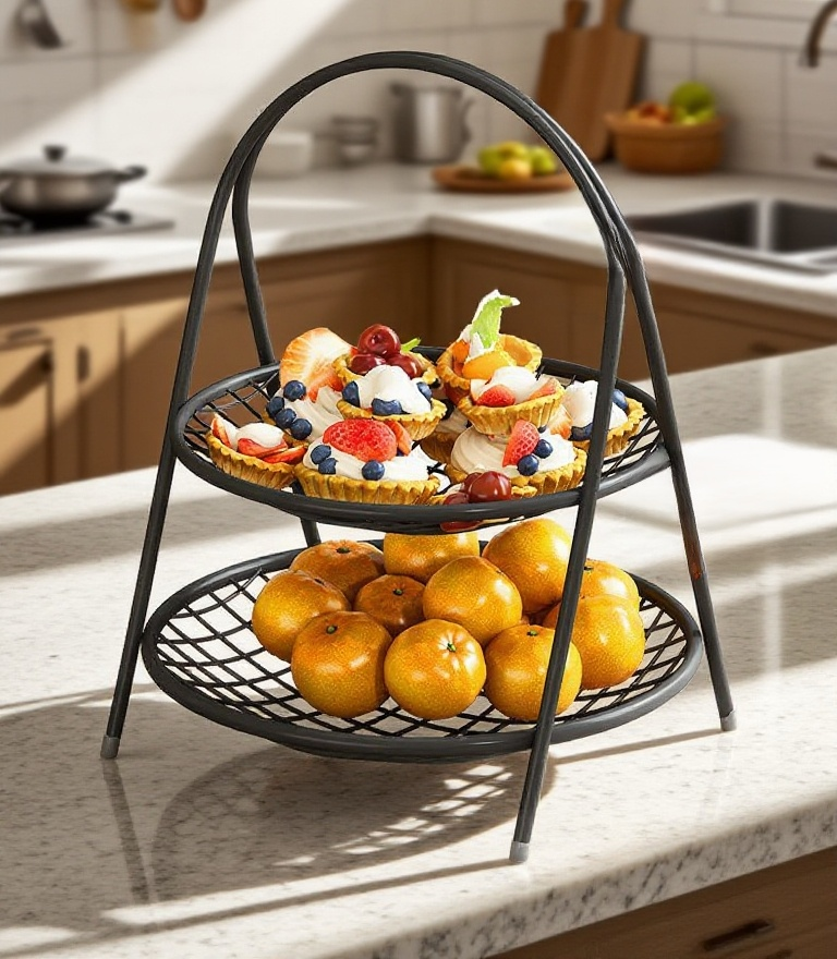 家庭聚會必備多層茶點水果盤