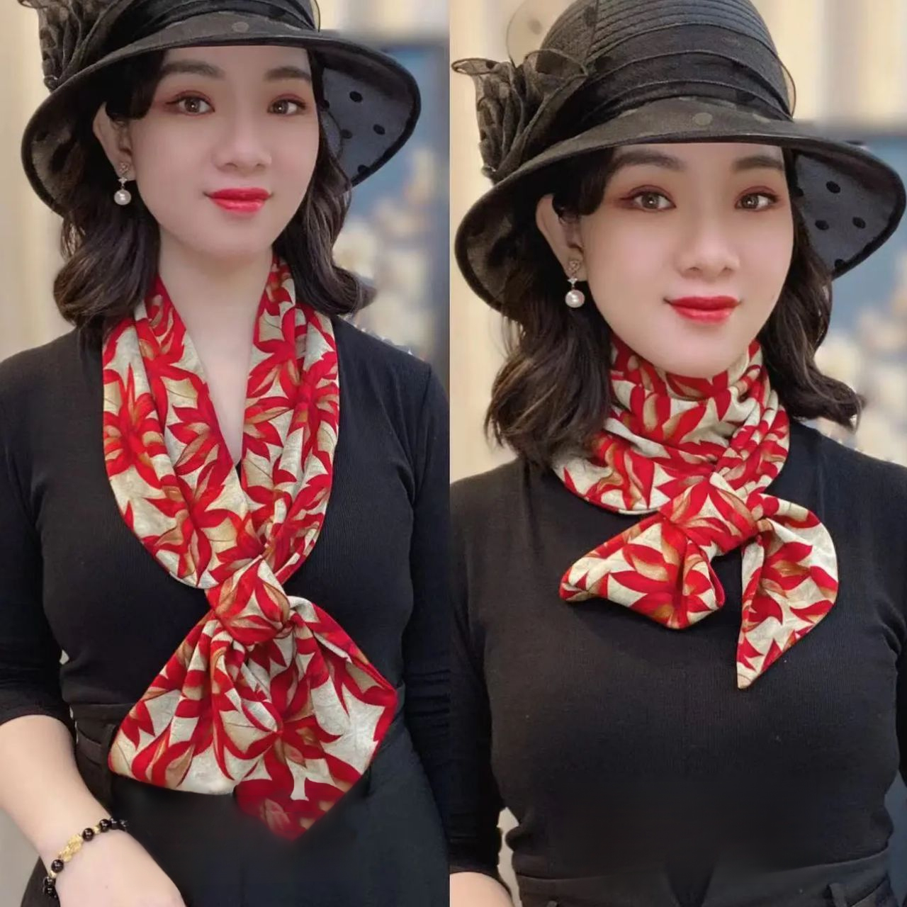 女百搭保暖護頸小圍巾-新款旅遊拍照披肩，多種穿法都非常好看！ #絲巾係法大全 #度假穿搭 #披肩#出遊穿搭 #精緻女人必備