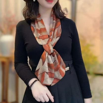 女百搭保暖護頸小圍巾-新款旅遊拍照披肩，多種穿法都非常好看！ #絲巾係法大全 #度假穿搭 #披肩#出遊穿搭 #精緻女人必備