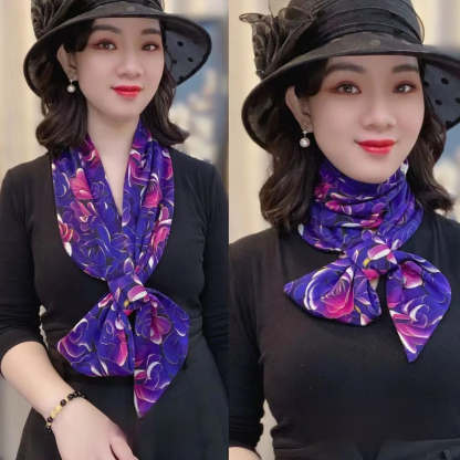 女百搭保暖護頸小圍巾-新款旅遊拍照披肩，多種穿法都非常好看！ #絲巾係法大全 #度假穿搭 #披肩#出遊穿搭 #精緻女人必備