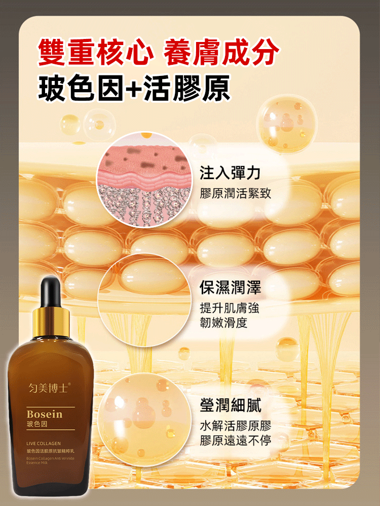 玻色因活膠原滋潤抗皺精粹乳