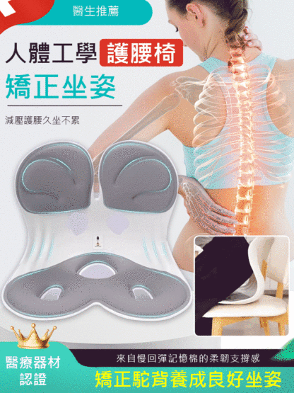 人體工學矯正坐姿護腰椅