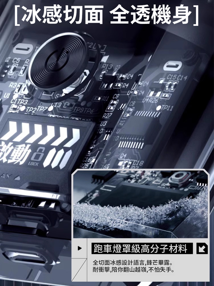 【一剃即光】雙引擎潮流機甲刮鬍刀