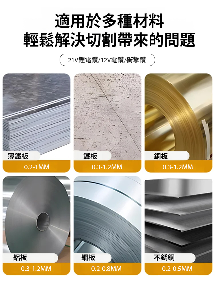 【電鑽改鐵皮剪】金屬板鐵皮切割神器