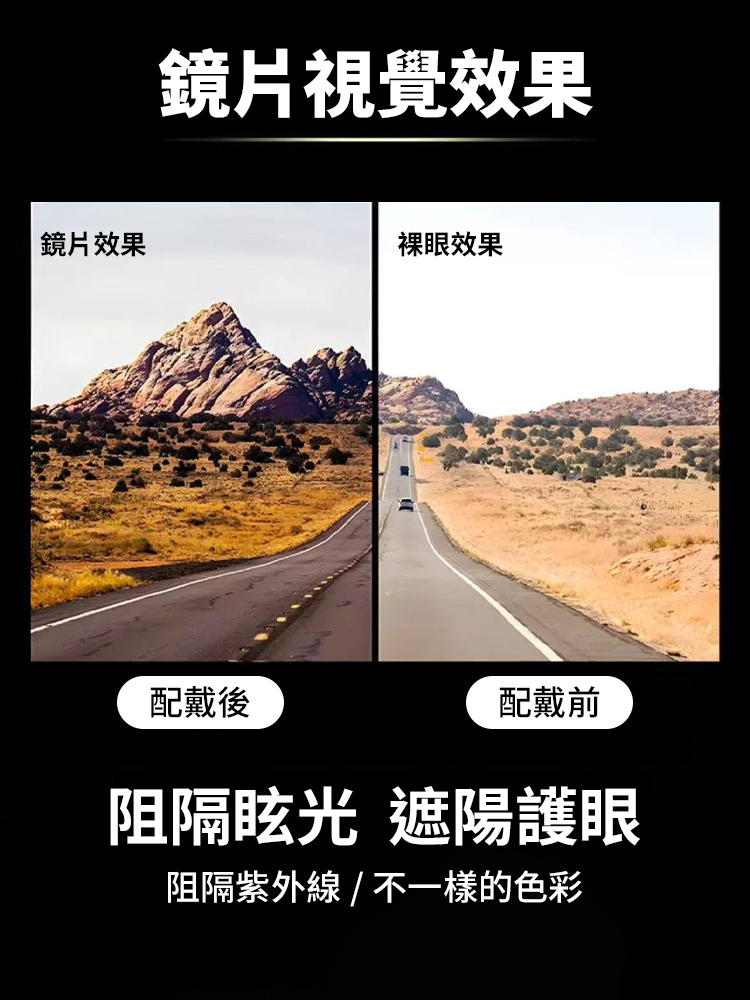 【防刮耐磨】無螺絲舒適高清尼龍太陽眼鏡
