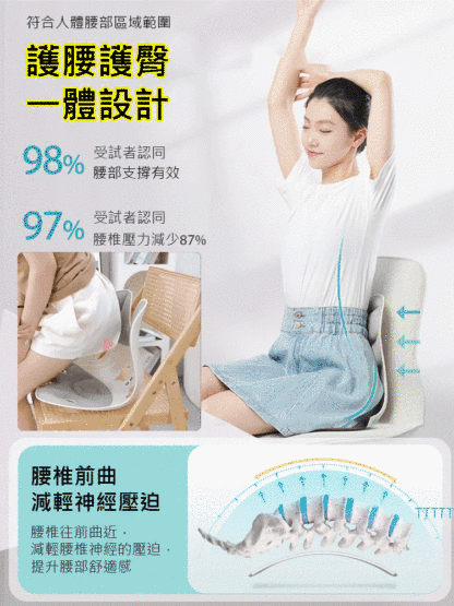 人體工學矯正坐姿護腰椅