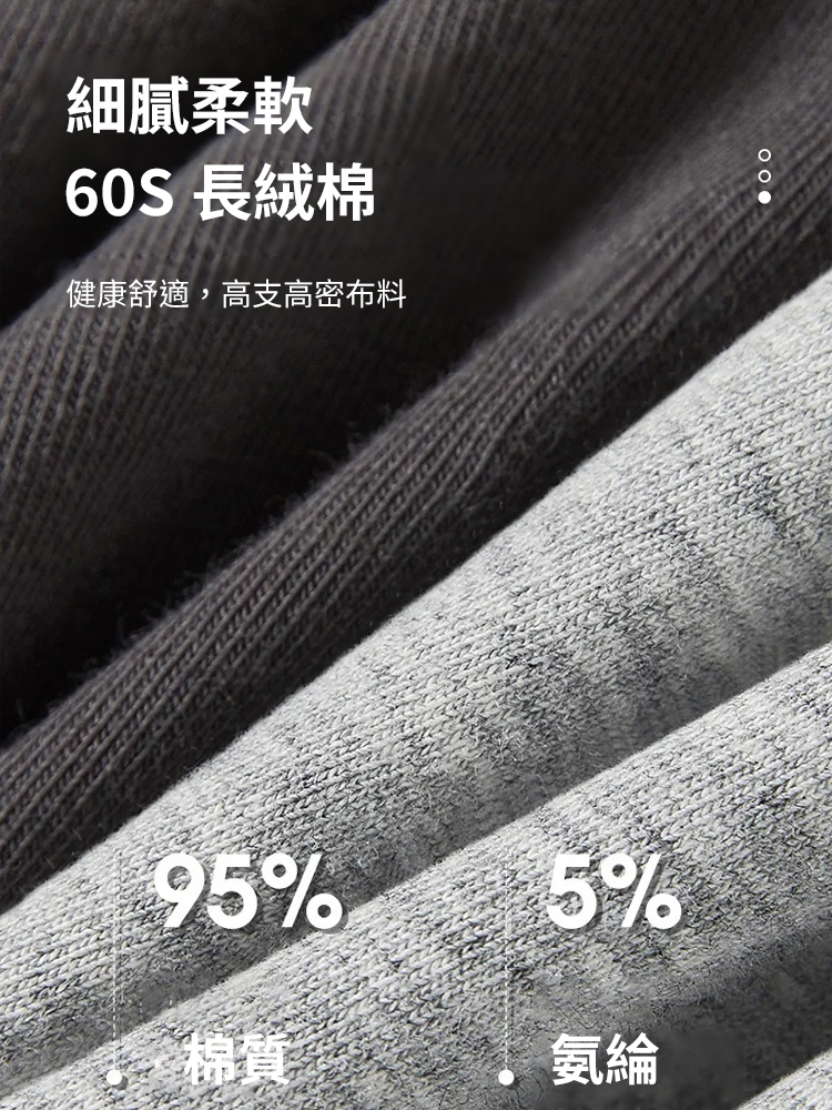 【加肥加大】純棉抗菌男士平角褲