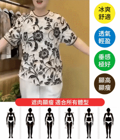 立體花朵氣質短袖上衣