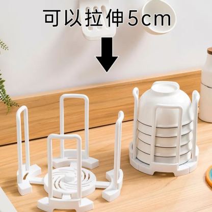 旋轉可伸縮碗架