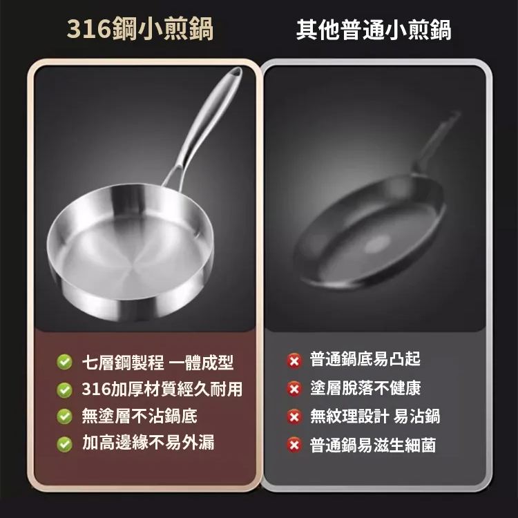 多功能不銹鋼煎鍋