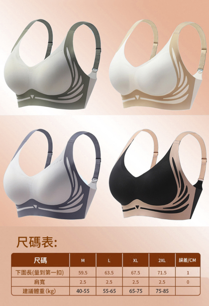 【提拉防下垂】小心機無痕調整型文胸