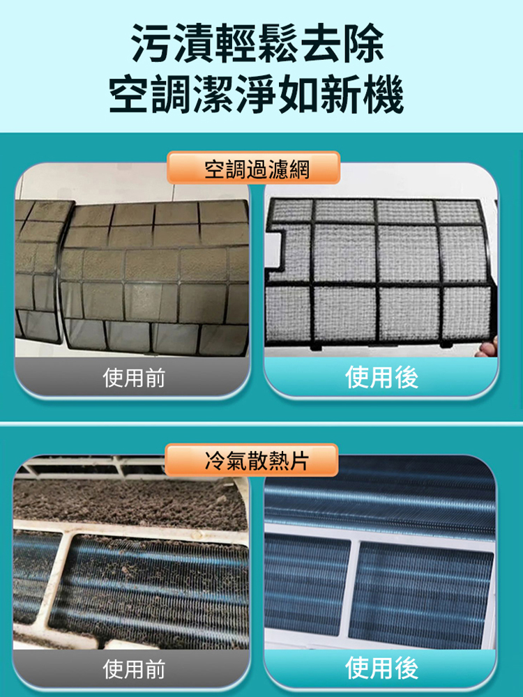 【清新夏日，從清潔開始】免拆洗空調冷氣機清潔劑