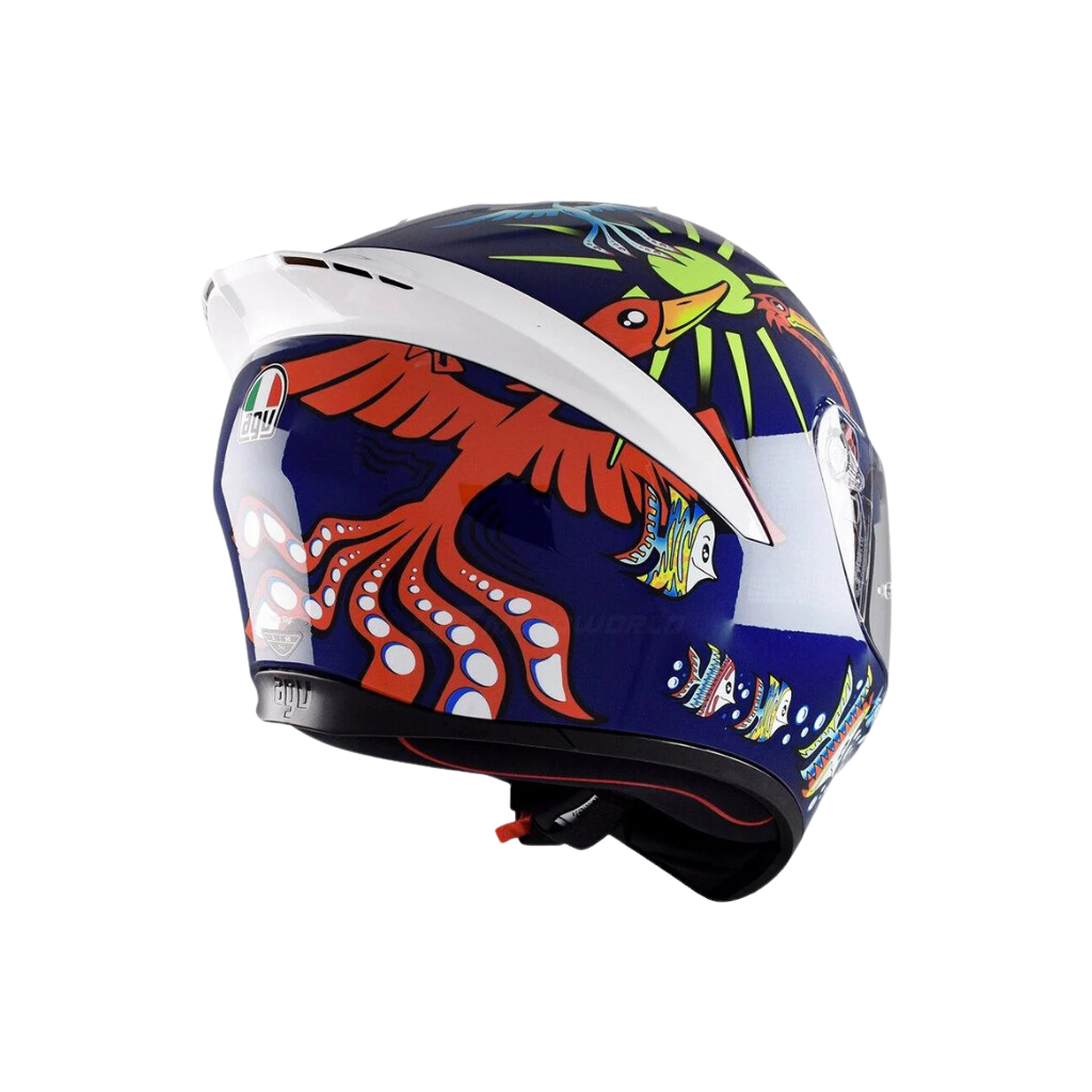 AGV K1 WHITE ZOO BLUE – Bikers Stop Rawang | Ride in Style