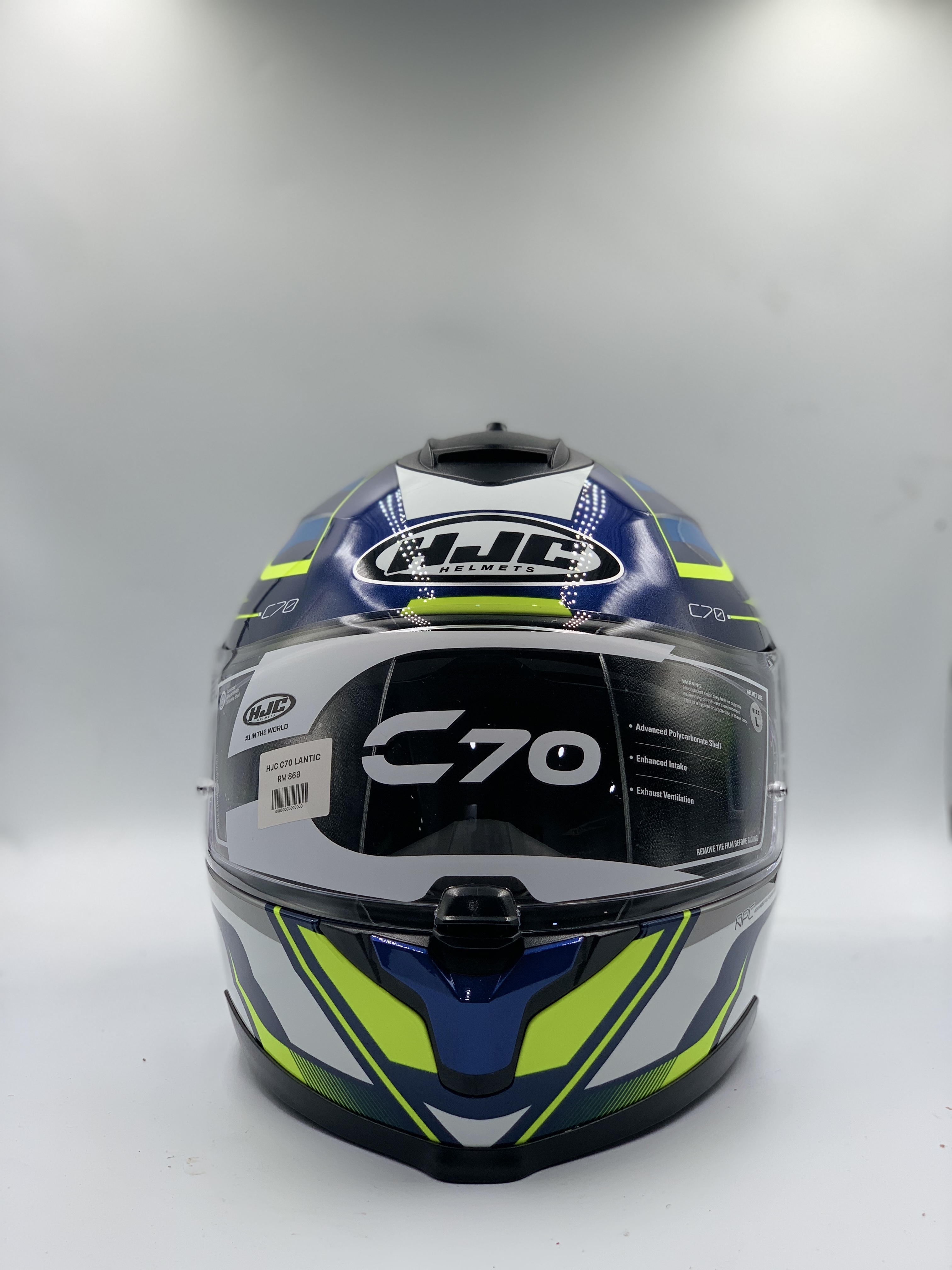 HJC C70 LANTIC MC3H FULL FACE - DOUBLE VISOR (ECE 22.06)