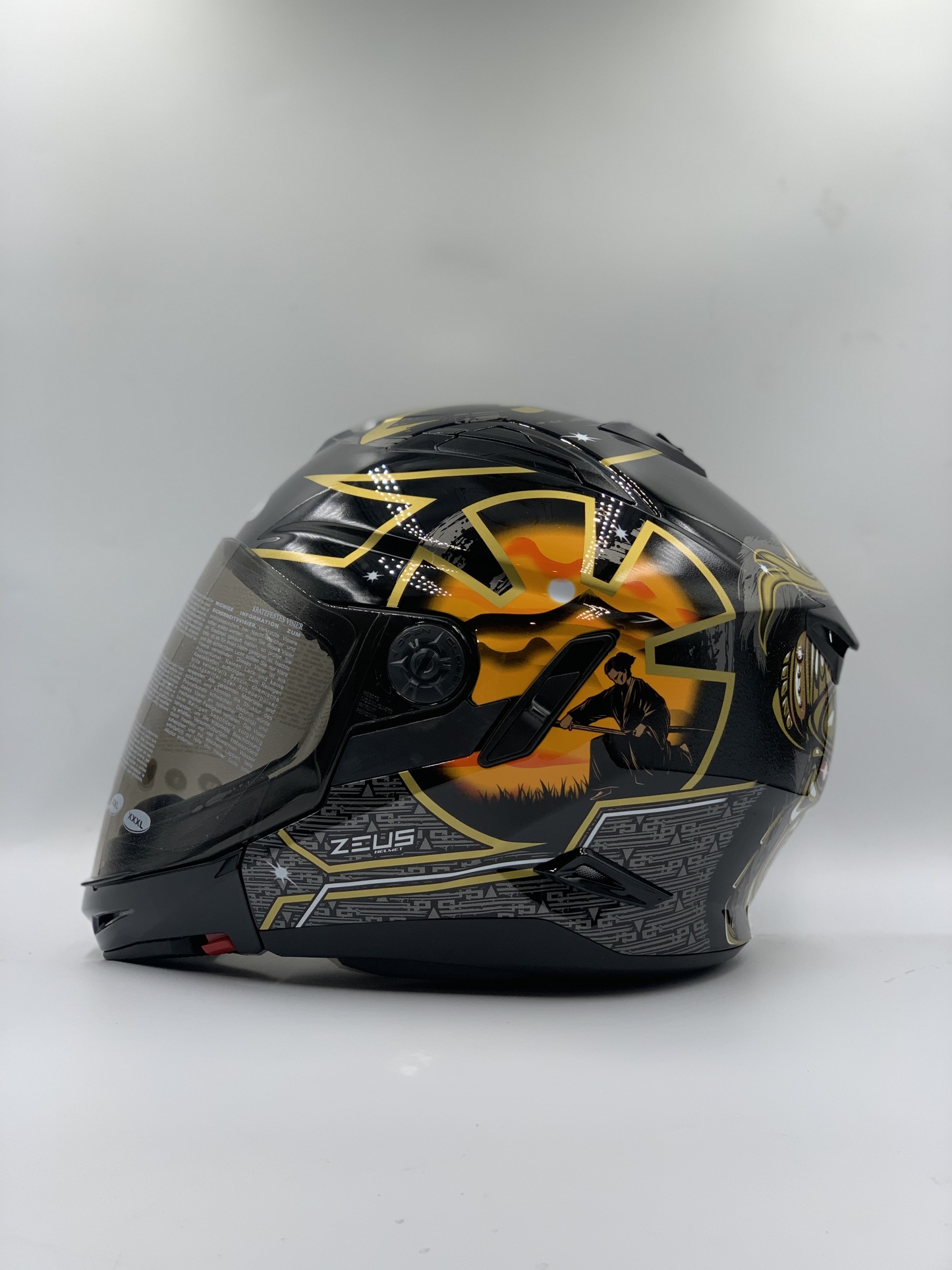 ZEUS ZS-613 Black AJ20 Orange Samurai