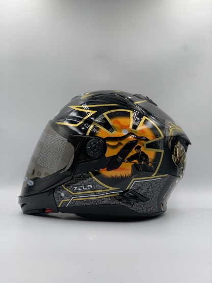 ZEUS ZS-613 Black AJ20 Orange Samurai