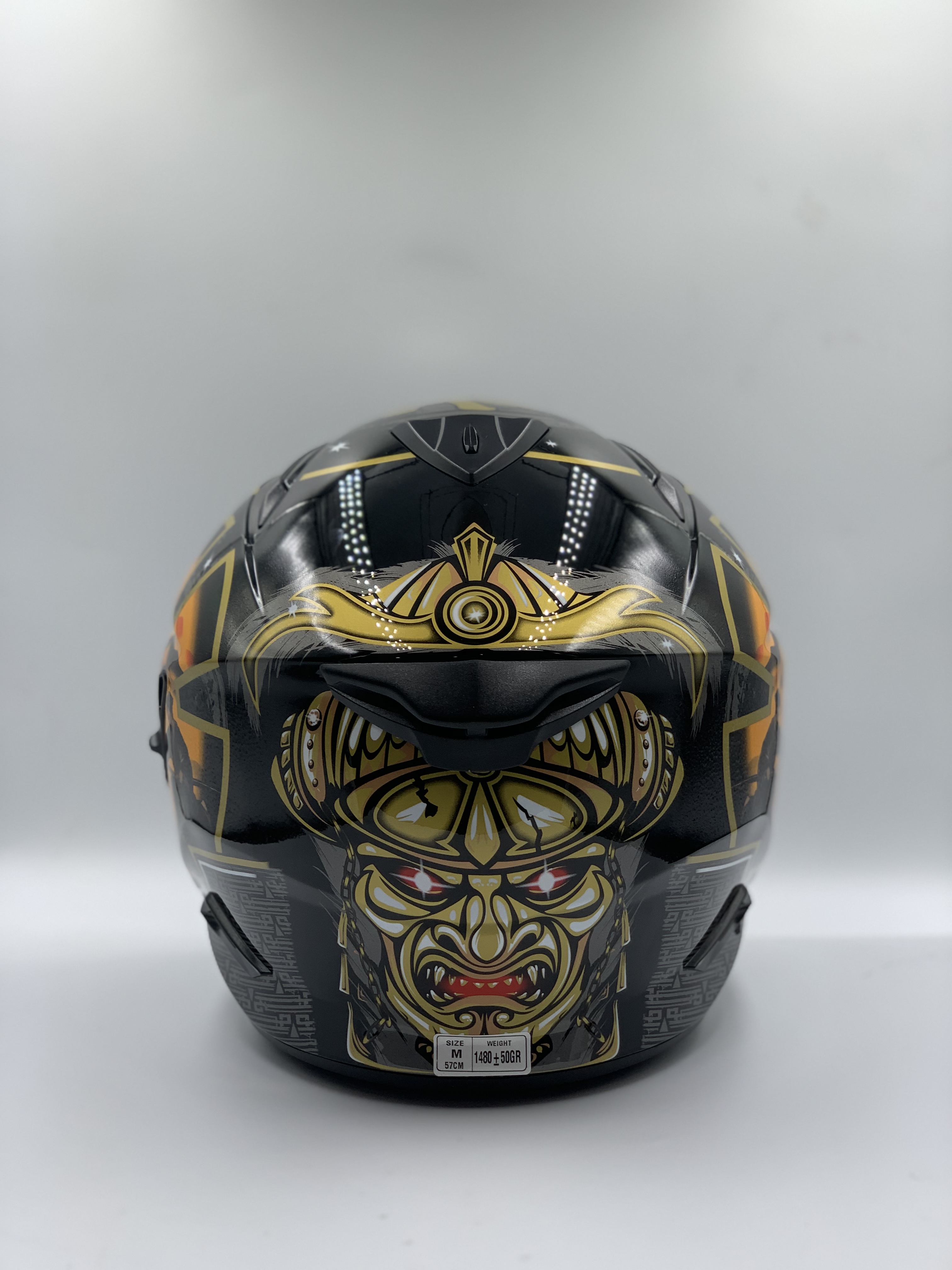 ZEUS ZS-613 Black AJ20 Orange Samurai
