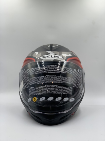 ZEUS ZS-613 Matt Black AJ14 Red