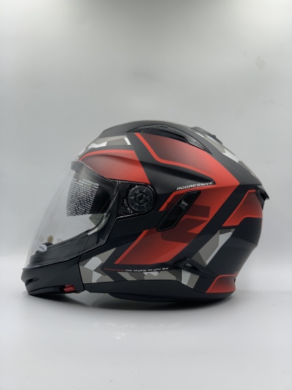 ZEUS ZS-613 Matt Black AJ14 Red