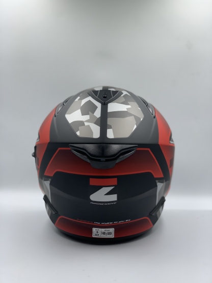 ZEUS ZS-613 Matt Black AJ14 Red