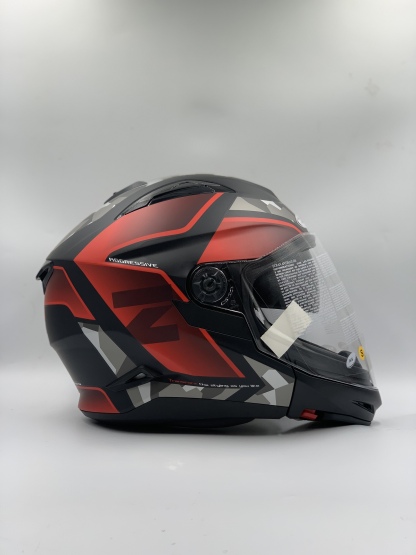 ZEUS ZS-613 Matt Black AJ14 Red