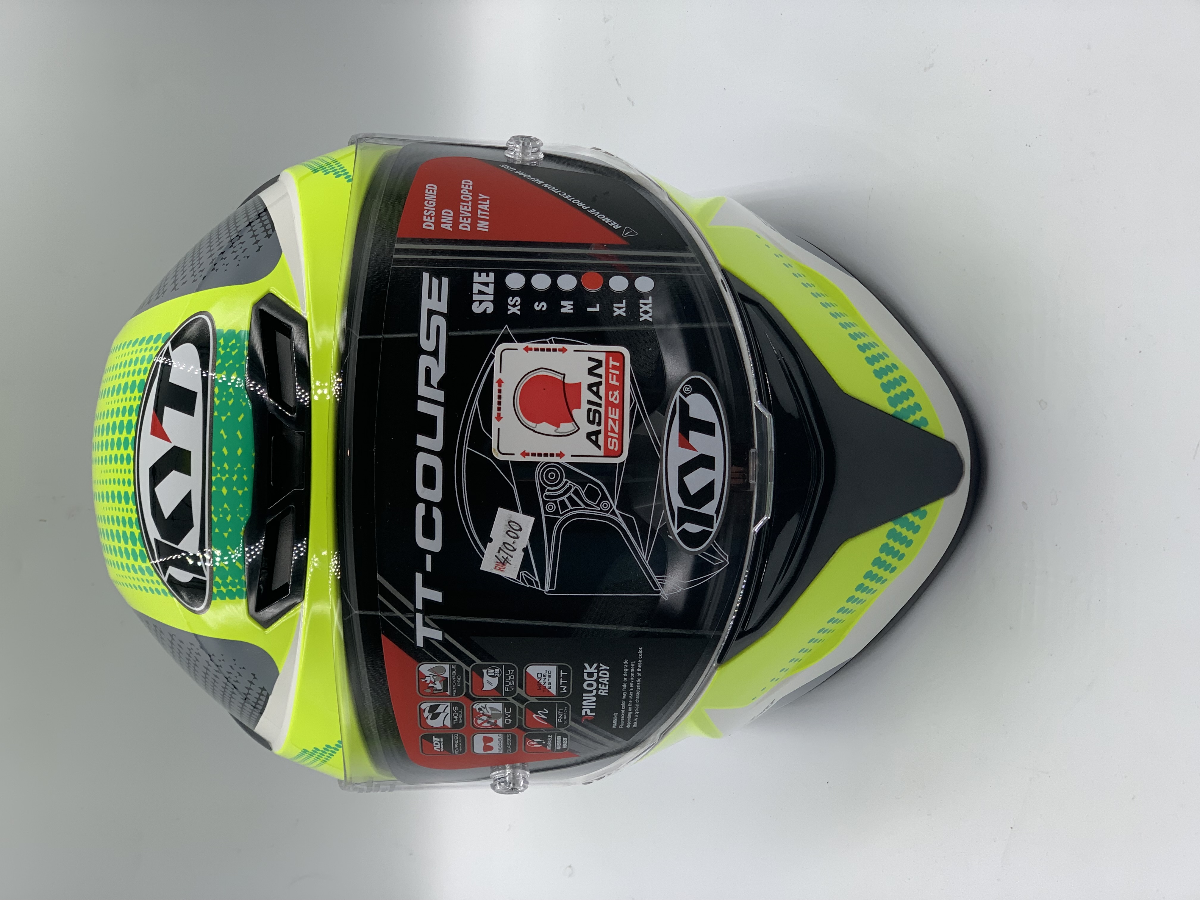 KYT TT Course Gear Black Yellow Full Face