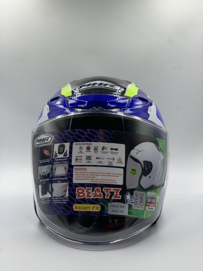 MHR Helmet Beatz Racing Spirit Open Face