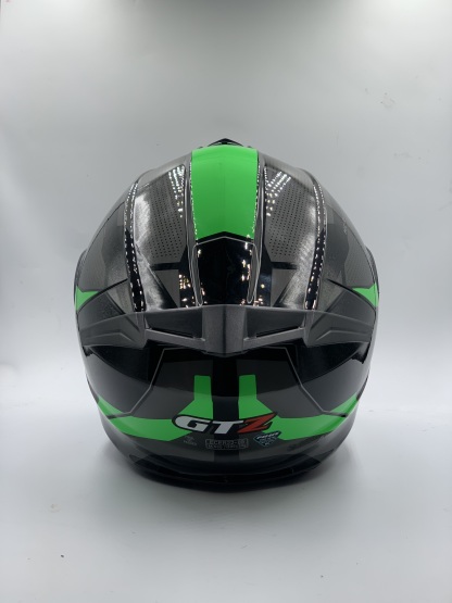 MHR Helmet Fullface Flip-Up GTZ Glossy Black/Green Graphic